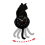 Black-Cat Pendulum Wall Clock,Cat Clock with Moving Tail,Cat Swinging,Whimsical Funny Clocks 5