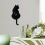 Black-Cat Pendulum Wall Clock,Cat Clock with Moving Tail,Cat Swinging,Whimsical Funny Clocks 6