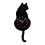 Black-Cat Pendulum Wall Clock,Cat Clock with Moving Tail,Cat Swinging,Whimsical Funny Clocks 1