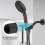 Shower Arm, Wall Mount Replacement Head Arm for Fixed and Handheld Showerhead, 25cm 5