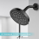 Shower Arm, Wall Mount Replacement Head Arm for Fixed and Handheld Showerhead, 25cm 6
