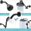 Shower Arm, Wall Mount Replacement Head Arm for Fixed and Handheld Showerhead, 25cm 3