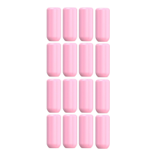 Silicone Accessory Elastic Sleeve for Leak Proofing, Proof Sleeves Reusable Travel Toiletries 16Pcs Pink