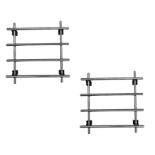 2Pcs Edelstahl Untersetzer für Töpfe Tisch Heißer Pads Topf Kühlung Rack und Pan Halter Kochen
