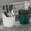 Utensil Holder for Kitchen Counter - Rotating Cooking Rest Tool Space Saver White 6