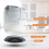 Utensil Holder for Kitchen Counter - Rotating Cooking Rest Tool Space Saver White 4