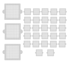Disposable Shower Drain Hair Catcher, 4.1 Inch Cover Mesh Stickers Collector for Bathroom 30Pcs