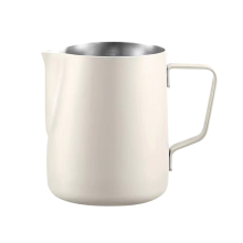 Edelstahl Milch Aufschäumen Krug Runde Auslauf Latte Art Krug Edelstahl-düse Professionelle Dampfenden