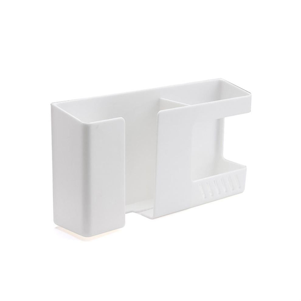 Punch Free Wall Mounted Organizer Remote Control Storage Box Mobile Phone Plug Holder Multifunctional Rack Exogio