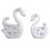 2PCS Schwan Ornament Silikon Form Epoxy Harz Form Desktop Dekorative Spiegel Gips 9
