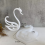 2PCS Schwan Ornament Silikon Form Epoxy Harz Form Desktop Dekorative Spiegel Gips 6