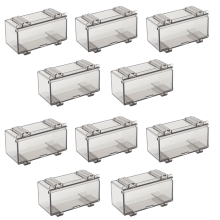 Lot de 10 vitrines en acrylique transparent pour moulage de voiture, roues, modèle à l'échelle B