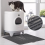 Cat Litter Mat, Large Trapping Mat Soft on Kitty Paws, Box Keep Floor Clean Gray 6