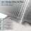 Cat Litter Mat, Large Trapping Mat Soft on Kitty Paws, Box Keep Floor Clean Gray 3