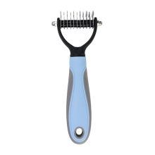 For Long Unkempt Hair Removal Comb Dog Brush Grooming Cat Fur Trimming Pad Remover Beauty Tool Blue S