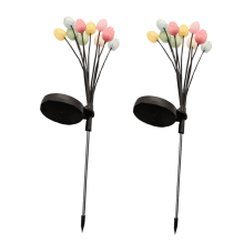 Confezione da 2 uova di Pasqua da 10 LED per decorazioni, luci da giardino per decorazioni pasquali, luci solari decorative, dinosauro