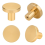 12-Pack Gold Cabinet Knobs - Brushed Hardware, Dresser Drawer Knobs, Hardware with Screwdriver 2