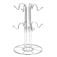 Cup Drying Rack with 8 Hooks Drainer Mug Tree Organizer for Home Desktop