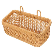 Panier de rangement mural en osier pour gingembre et ail
