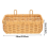 Panier de rangement mural en osier pour gingembre et ail 7