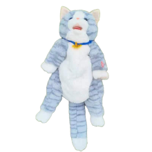 Zaino per animali domestici con simulazione di gatto, borsa in peluche elettrica sensibile al tocco, B
