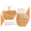 Panier de rangement mural en osier pour gingembre et ail 4