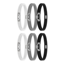 Lot de 6 sangles pour poubelles Cord Lord, réglables, en caoutchouc, pour grandes poubelles de 8 à 33 gallons, multifonctions, B