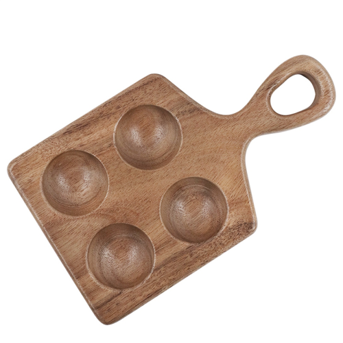 Wood Egg Holder Organizer Rack Stackable Wooden Storage Tray for Kitchen Restaurant Fridge