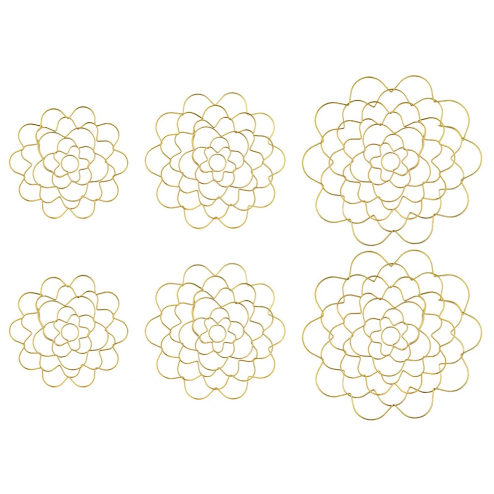 Blumenarrangementhalter, Blumenarrangementhalter, Bouquet Twister, Wiederverwendbar, Goldfarbener Edelstahldeckel-image