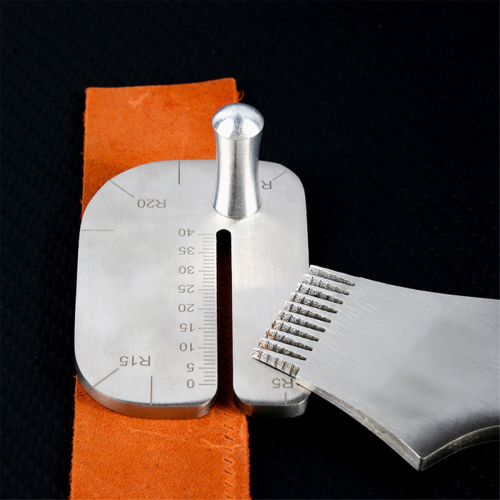 Leather Pulling Board Practical Cutting Ruler Tool Stainless Steel Manual Cut Auxiliary Accessories 2
