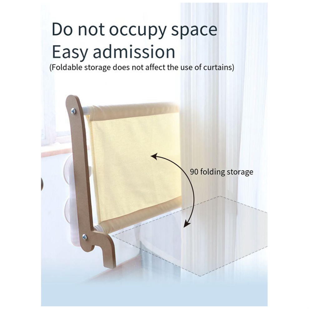 Cat Hammock Perch Window Foldable Bed Sill Seat Cordless Kitten Shelves with Sturdy Suction Cups,B-image-OPC-PJSCPSR-NEW