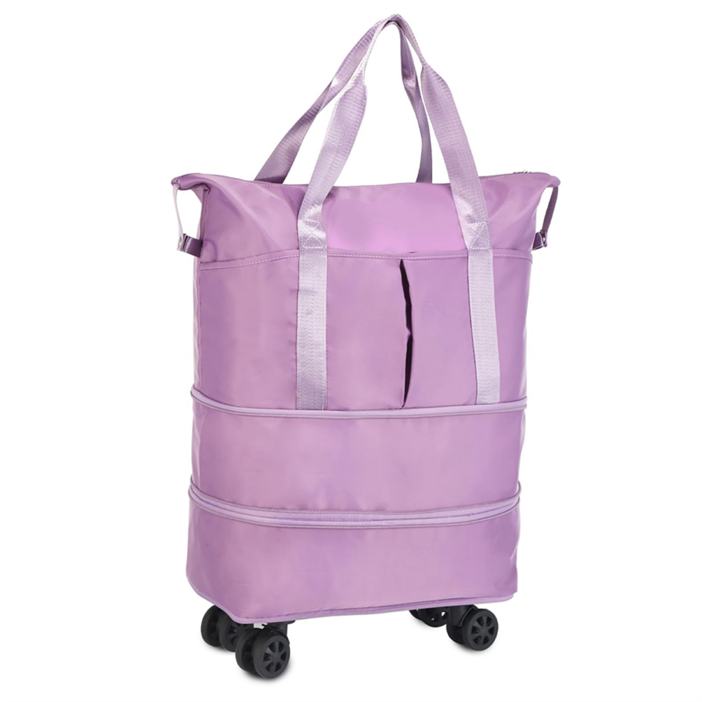 Exogio Rolling Duffle Bag With Wheels,Expandable Foldable Duffel Wheels For Travel,Rolling Luggage Bag,B