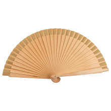 Ventaglio pieghevole in legno puro F-Plain, per spettacoli di danza classica moderna, artigianato artistico, ornamenti per la casa