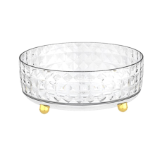 Rotating Perfume Organizer Stand, 360 Clear Makeup Skincare Vanity Cosmetics Tray Storage S B