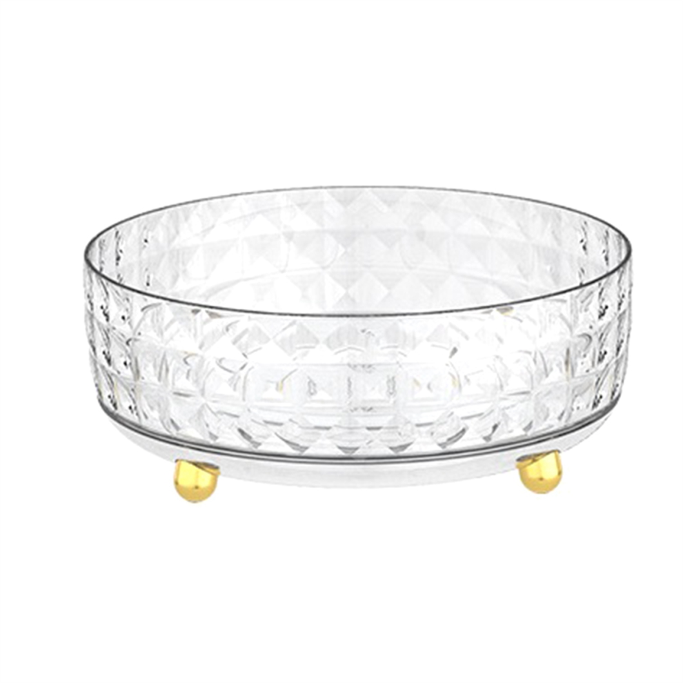 Exogio Rotating Perfume Organizer Stand, 360 Clear Makeup Skincare Vanity Cosmetics Tray Storage S B