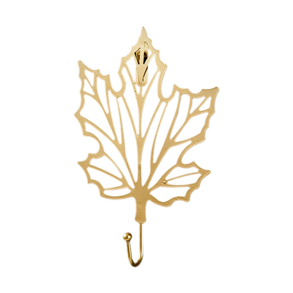 Vintage Metal Leaf Hook Gold Color Iron Art Wall Hanging Hooks Towel Hat Storage Racks Style 2-image-OPC-PJSCQQP-NEW