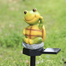 Solar Harz Haus Licht Im Freien Wasserdichte LED Cartoon Boden Stecker Garten Dekoration Rasen Landschaft Lampe,B