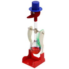 Uccello bevente trasparente con movimento fluido, equilibrio, beve acqua senza sosta, giocattoli educativi per bambini, B