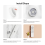 6PCS Magnetic Remote Control Holder, Wall Mount Organizer, Much Stable, Self-Adhesive for Flat 4