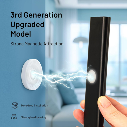 6PCS Magnetic Remote Control Holder, Wall Mount Organizer, Much Stable, Self-Adhesive for Flat 2