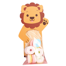 Cartoon Tier Candy Bag Geschenk süße Löwe Snack Cookie Dschungel Geburtstag Party Baby-Dusche Dekoration A