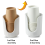 2pcs Paper Cup Holder, Disposable Desktop Multifunctional Storage Rack 5