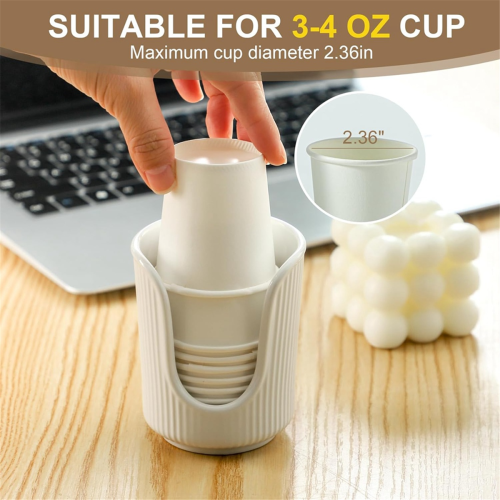 2pcs Paper Cup Holder, Disposable Desktop Multifunctional Storage Rack 2