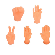 5Pcs Funny Mini Gloves Toy for Cats and Puppy, Cute Tiny Hands Cats, Stretchable Rubber Cat