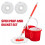 360° FLOOR MAGIC SPIN MOP BUCKET SET (Red) 5
