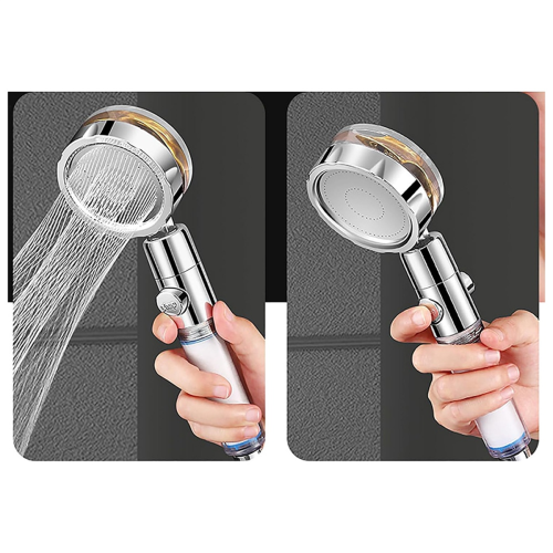 Pommeau de douche suralimenté haute pression Super Turbo avec 3 modes 2