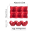 Kitchen Supplies Egg Tray Rack Household Ceramic Tableware Red 2