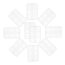 10 pezzi di scatole portaoggetti per nail art, scatole porta ciondoli, organizer per manicure, piccoli contenitori per gioielli e oggetti artigianali