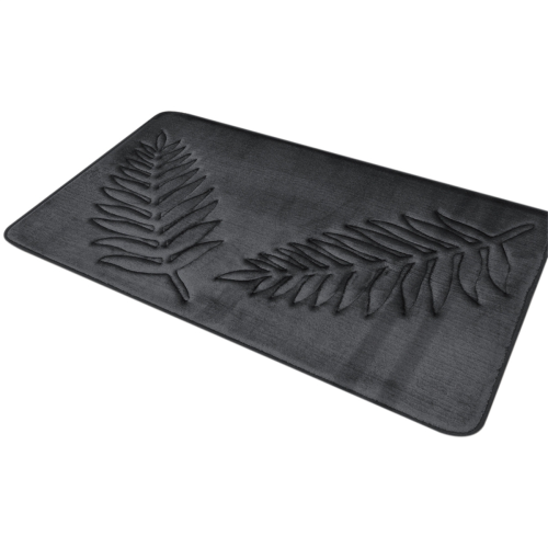 Memory Foam Bath Rugs Leaf Mat Non-Slip Strong Water Absorbent Microfiber Rug E