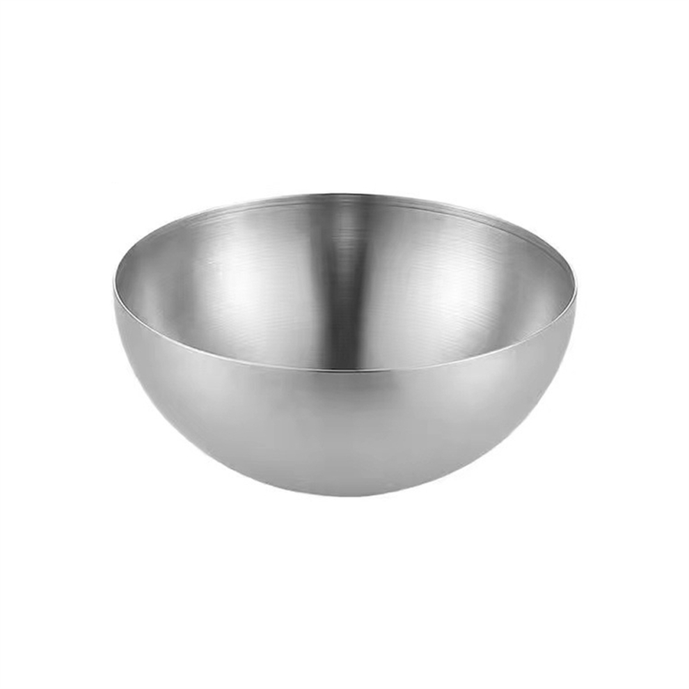 Stainless Steel Fruit Salad Bowls Large Capacity Korean Style Food Container Soup Rice Noodle Kitchen Tableware Silver Exogio